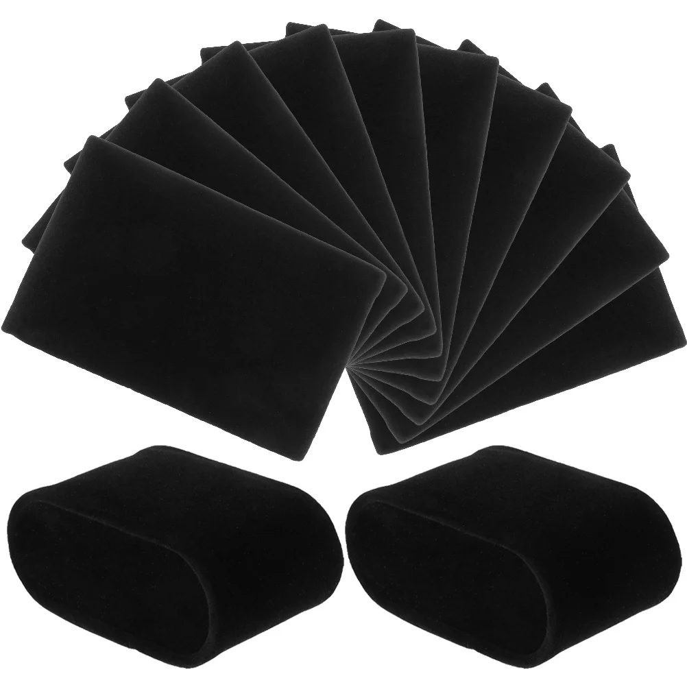 12pçs almofadas macias para relógio, almofada de exibição de joias para pulseiras, suporte para relógio de pulso, caixa de armazenamento, inserção confortável