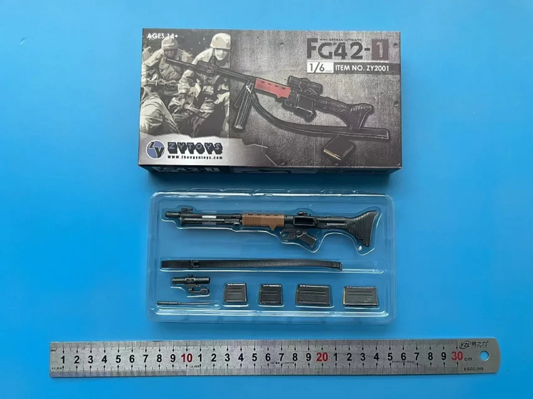 Zytoys-プラスチックソルトモデルzqn 1/6、fg42パラトループ口径、12インチアクションフィギュア