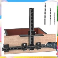 Cabinet Hardware Jig, Aluminum Alloy Cabinet Handle Jig With Point Wood Drils Bits, Cabinet Jig For Handles And Pulls-ABUA
