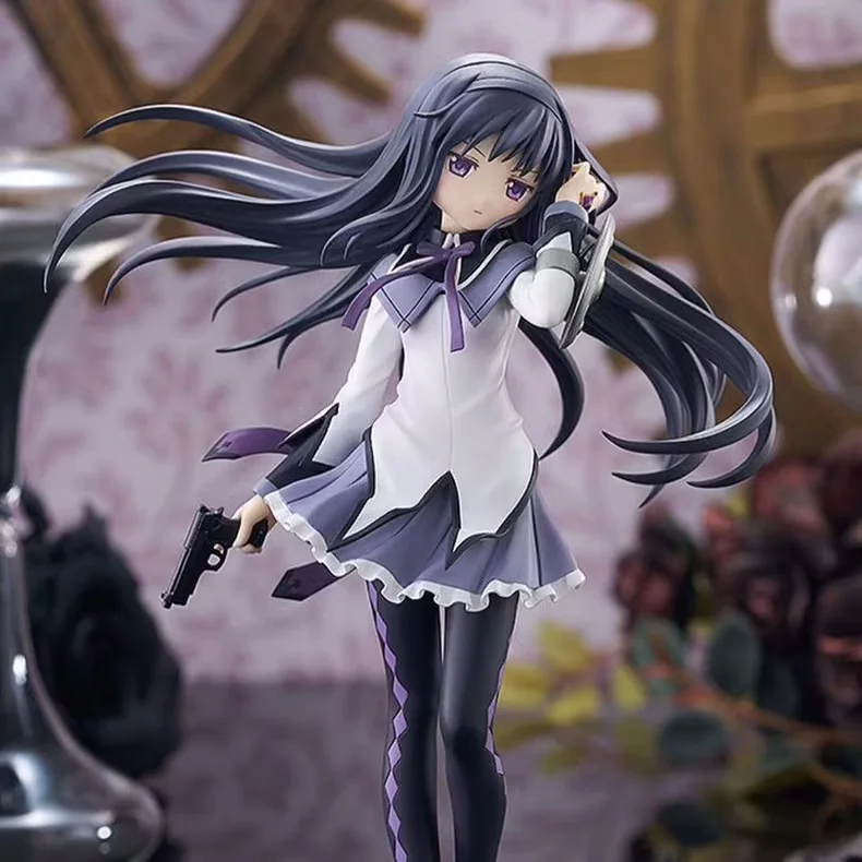 Genuine Gsc Pop Puella Magi Madoka Magica Akemi Homura Anime Action Figure Model Desktop Collection Ornament Display Toy Gift