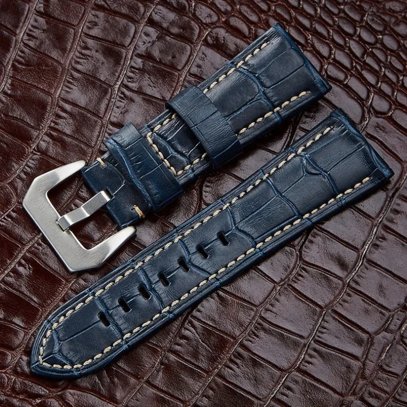 20mm 22mm 24mm 26mm Hochwertiges Crazy Horse Leder Uhrenarmband Ersatz für Universal Weiches Kalbsleder Uhrenarmband Zubehör