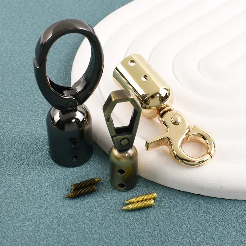 4/10/20Pcs Metal Bag Handle End Caps Tassel Clasp Cord Stopper Buckles for Purse Handbag Snap Hooks DIY Craft Repair Accessories