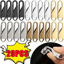 20-5PCS Zipper Slider Puller Instant Zipper Repair Bag Replacement Bad Buckle Travel Bag Suitcase Zipper Head DIY Sewing Craft