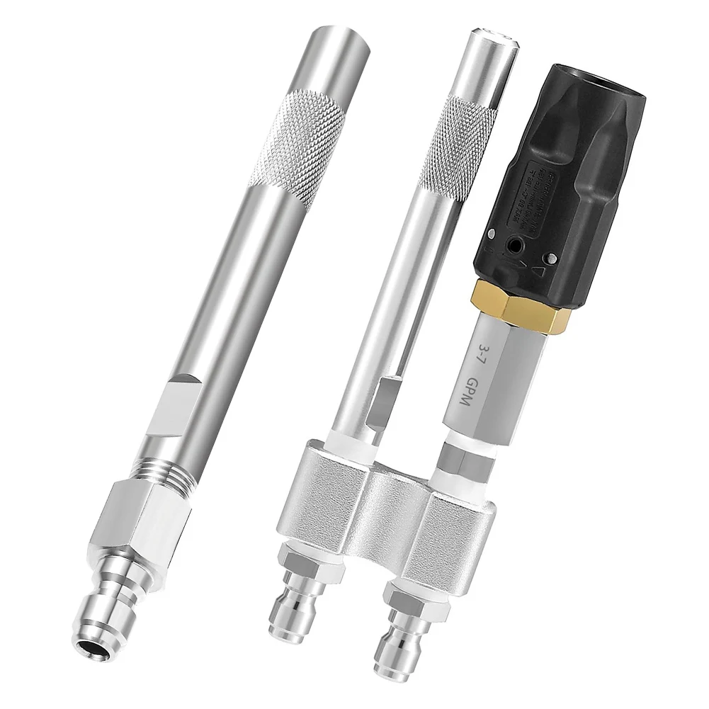 Long Range Nozzle for Pressure Washers Effortlessly Clean High Areas Up to 50 Feet with Remote Atomization Technology