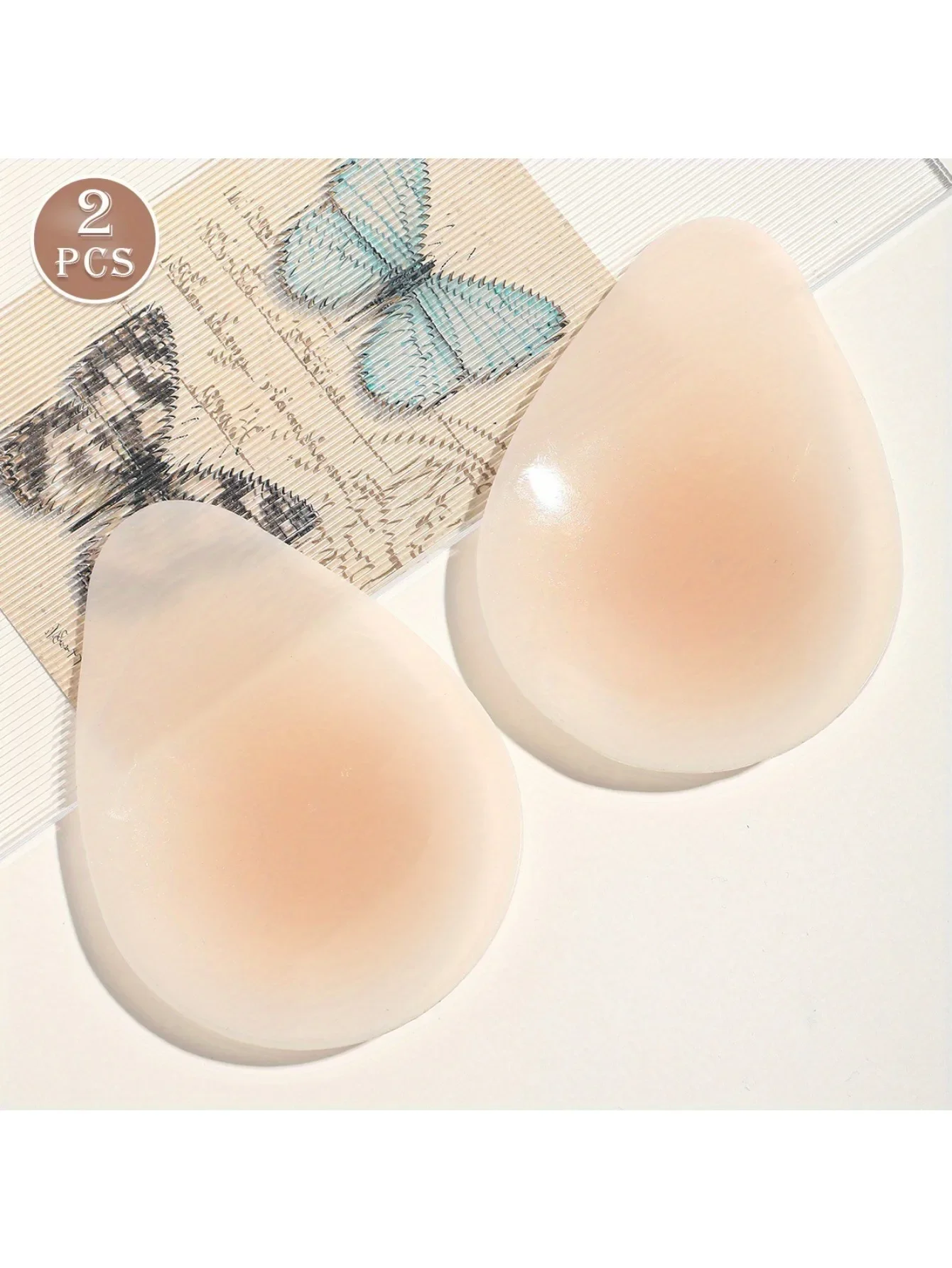 Thin anti-sagging invisible solid water drop lift milk sticker, anti-light chest sticker, small chest upper support milk sticker image 2