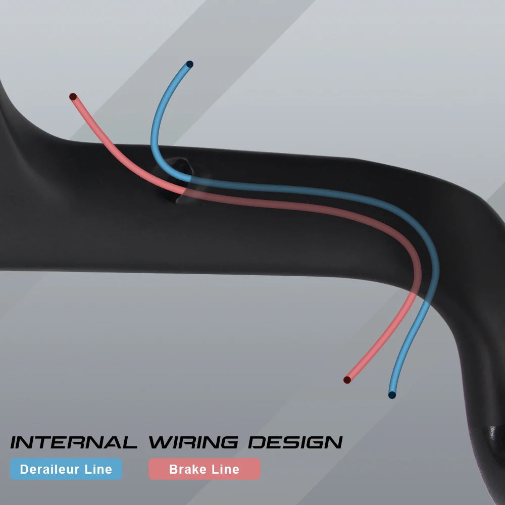 RXL SL Carbon Road Handlebar Integrated Handlebar  Fully intermal wiring  No standard   28.6mm Comfortable Anti-skid Aerodynamic