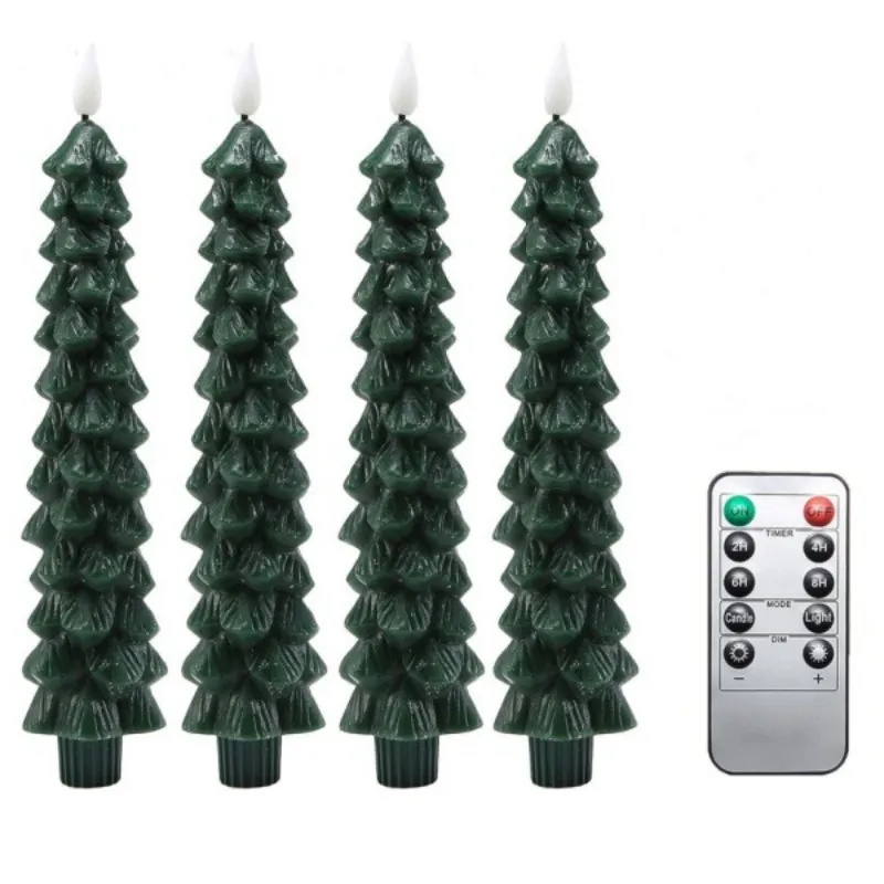 Świąteczna choinka Led Candlesled Christmas Pine Cone Electric Candle Light Pine Cone Simulation Paraffin Christmas Lights