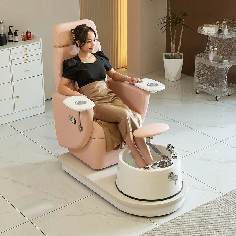 Electric foot-washing and foot-soaking chiropody ear-picking, foot-massage, beauty couch, manicure sofa bed