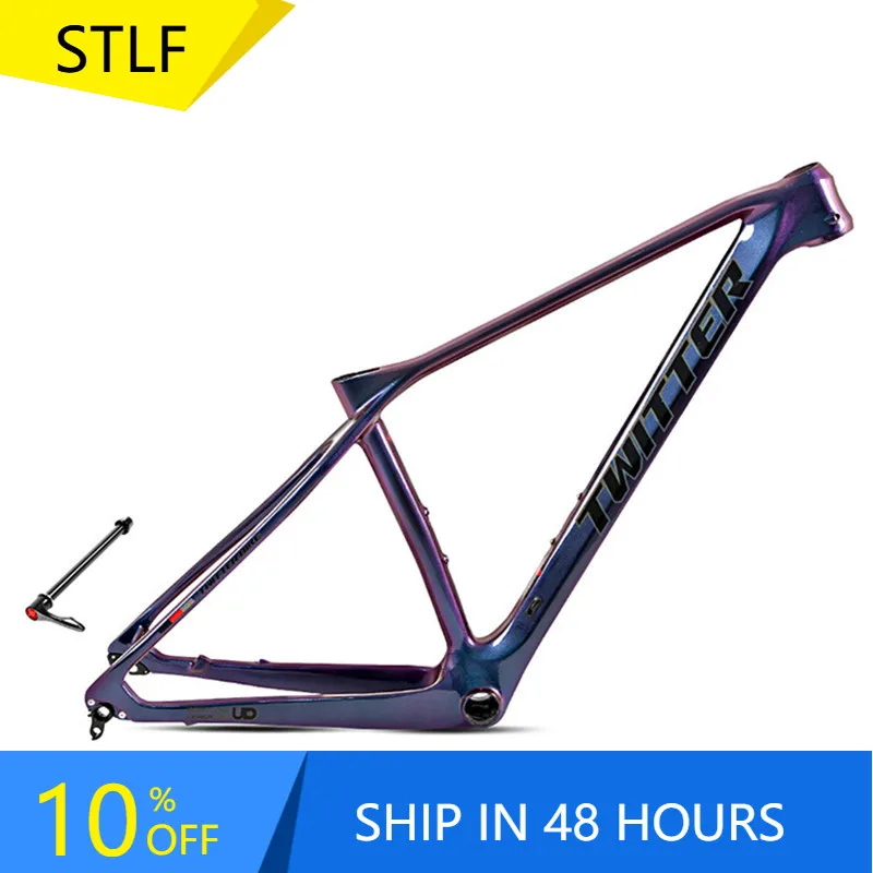 

STLF 21-Inch Holographic EPS Carbon Fiber MTB Mountain Bicycle Frame BB92 Pressed Design