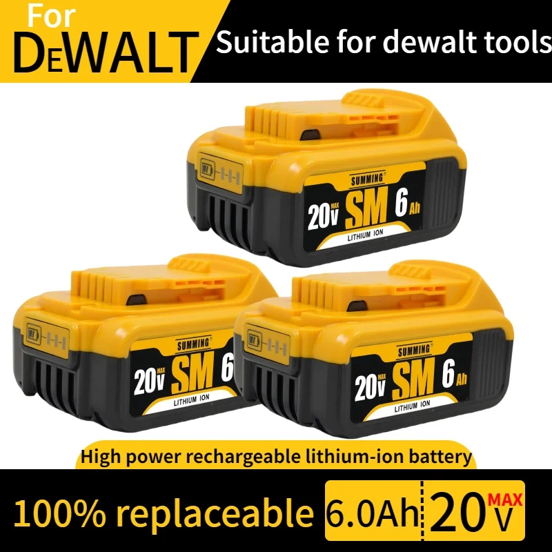 

Original DCB200 20V 6.0Ah Lithium Replacement Battery✅For Dewalt 18V DCB184 DCB200⚡DCB182 DCB180 DCB181 DCB182 DCB201 DCB206