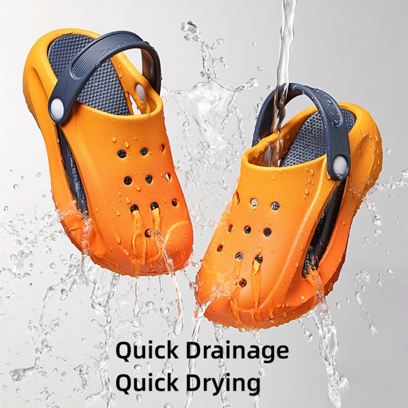 Summer Big Kids Sandals Outdoor Wade Quick-drying Junior Footwear Non-slip Children Sports Slippers