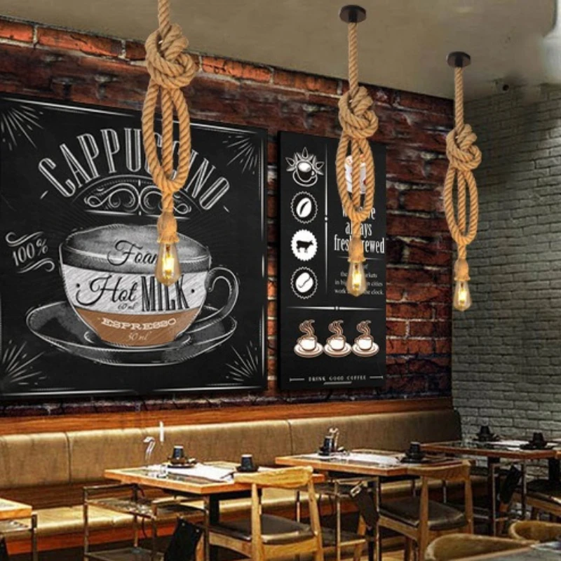 

Винтажная пеньковая веревка 0,5 м-2 м-делай сам, предметы декора, ретро потолочный кулон E27, основание в стиле лофт, промышленный подвесной светильник, подвесной светильник для дома