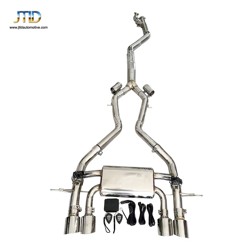 

JTLD 304 Stainless Steel Polished Exhaust Valved System For BMW G8x G87 M2 EXhaust Valvetronic Catback Escape Tubo Escape Coche