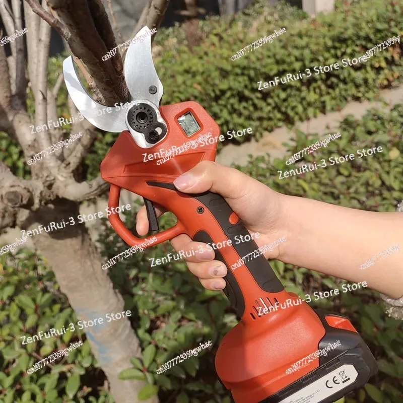 21V Battery Powered Portable Cordless Scissor 40mm Electric Pruning Shears Pruner