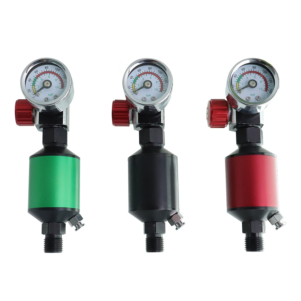 Air Regulator with Air Filter Spray Gun Air Regulator Gauge Air Spray In-Line Water Trap Filter Tools Paint Spray Gun Regulator