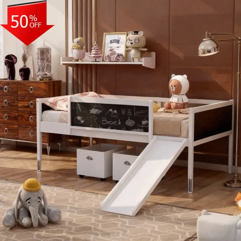 

Baby Sarayer Child Hut Bed Transition Beds Kids Room Furniture Handrail Bed Safety Children New Born Baby Items Lit Cabane Crib