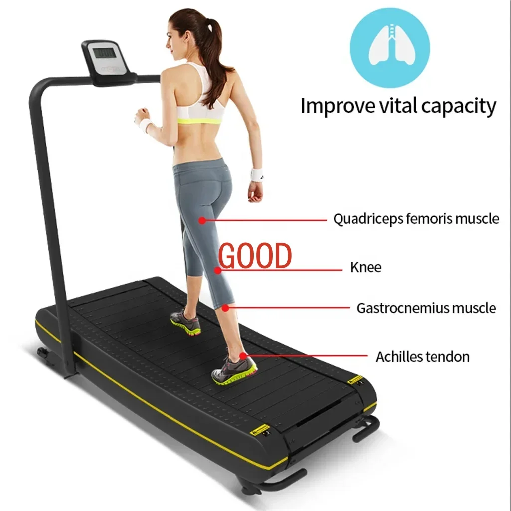 Cheap Manual Second Electric Foldable Curved Magnetic Start for Trademill Incline Running Machine 10 Walking Pad Treadmill