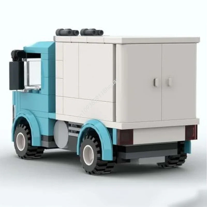 109 قطعة MOC صندوق شاحنة المدينة نموذج اللبنات العمارة اللعب تجميع DIY بها بنفسك هدية الكريسماس التعليم الطوب الاطفال عيد ميلاد