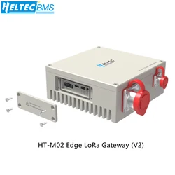 Heltec T-M02 Edge LoRa Gateway (V2) with Antenna Network Connection Special Wall Holder PoE Injector Fiberglass Omni Antennas