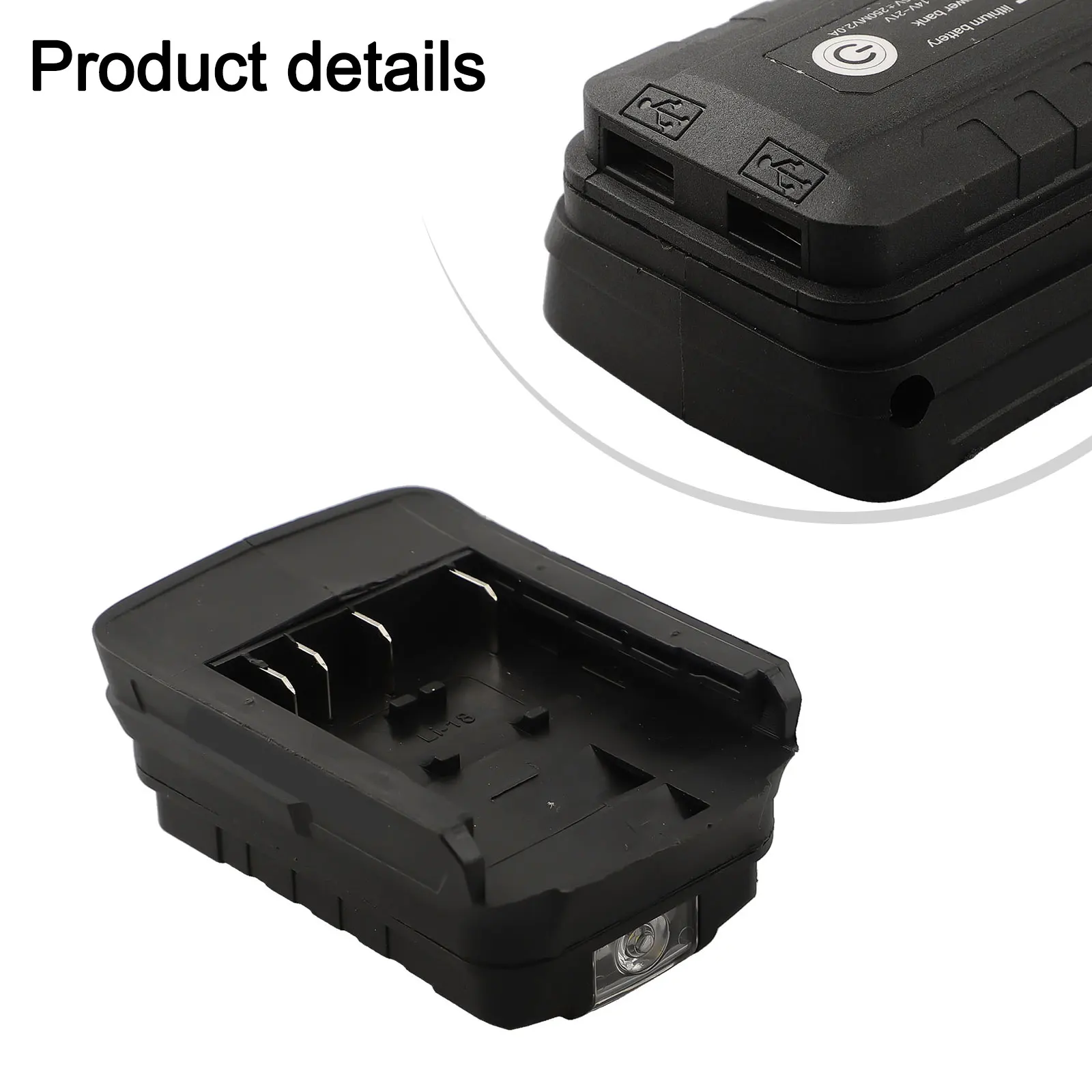 2 X USB 5Vdc 2A Battery Adapter Overcharge Protection Power Tool Accessory USB Charging Function For Bosch Battery