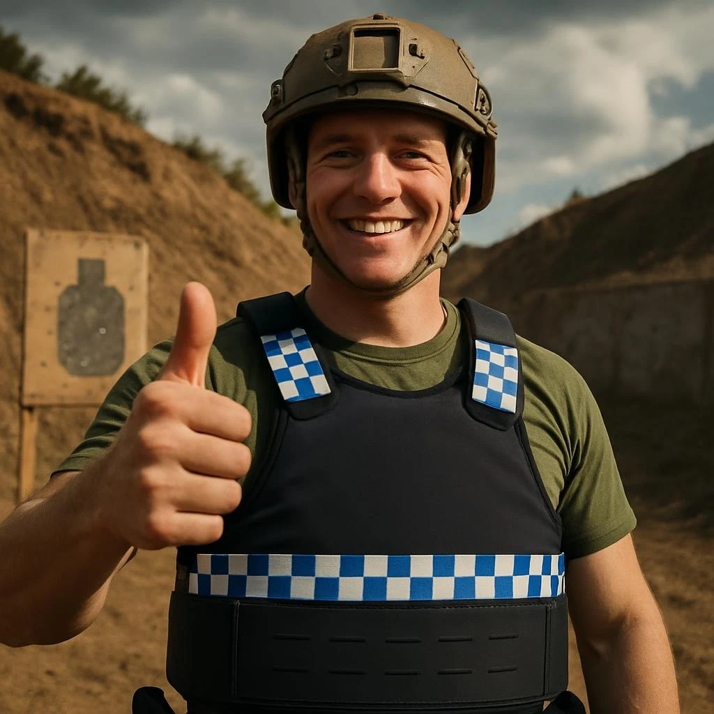 

Жилет против ударов - с 2-мя ударными пластинами - с двумя ударными пластинами, защитой пластины большой площади, дышащий и быстросъемный жилет.