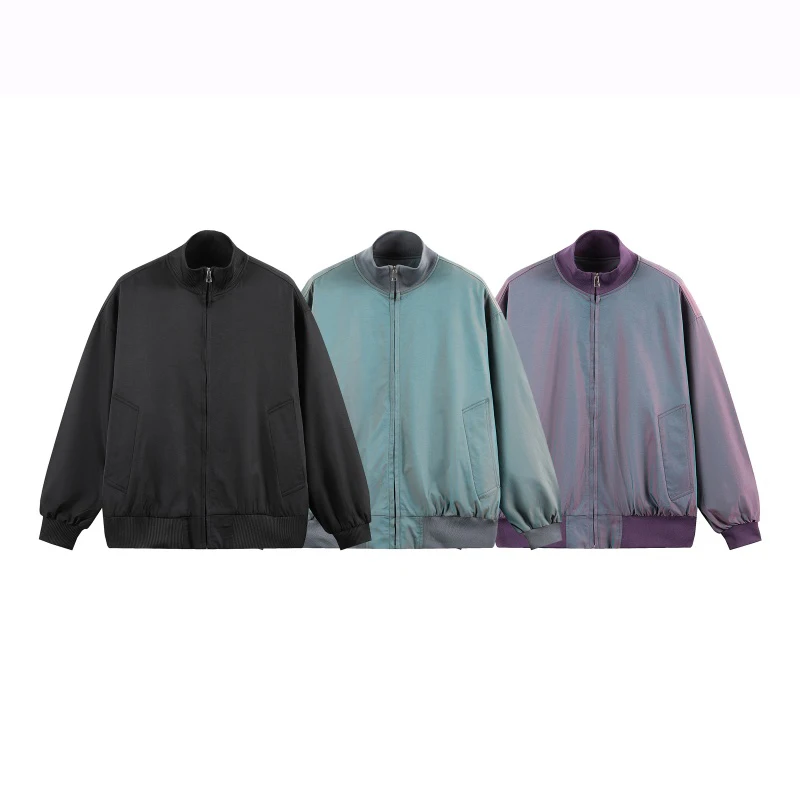 Japan Style Hip Hop Mens Windbreaker Jacket Coat Loose Streetwear Mens Oversized Jacket Sportswear Bomber Jackets Harajuku Coat