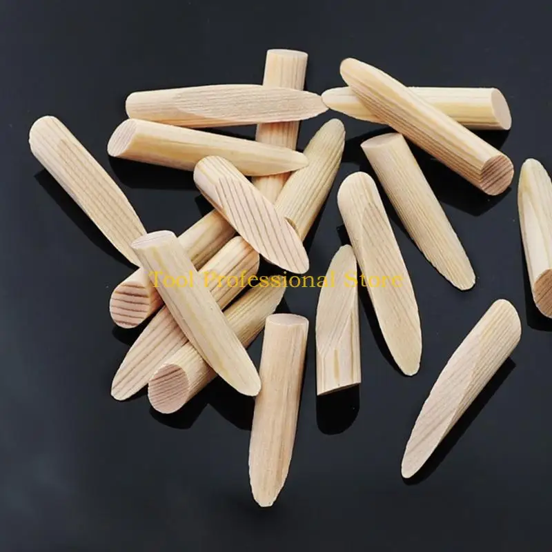 57QF 50 Pcs Oblique Hole Wood Hole Plug 9.5mm Pocket Hole Plug Practical Miter Hole Dowel Pins Hardwood Plug Woodworking Tool