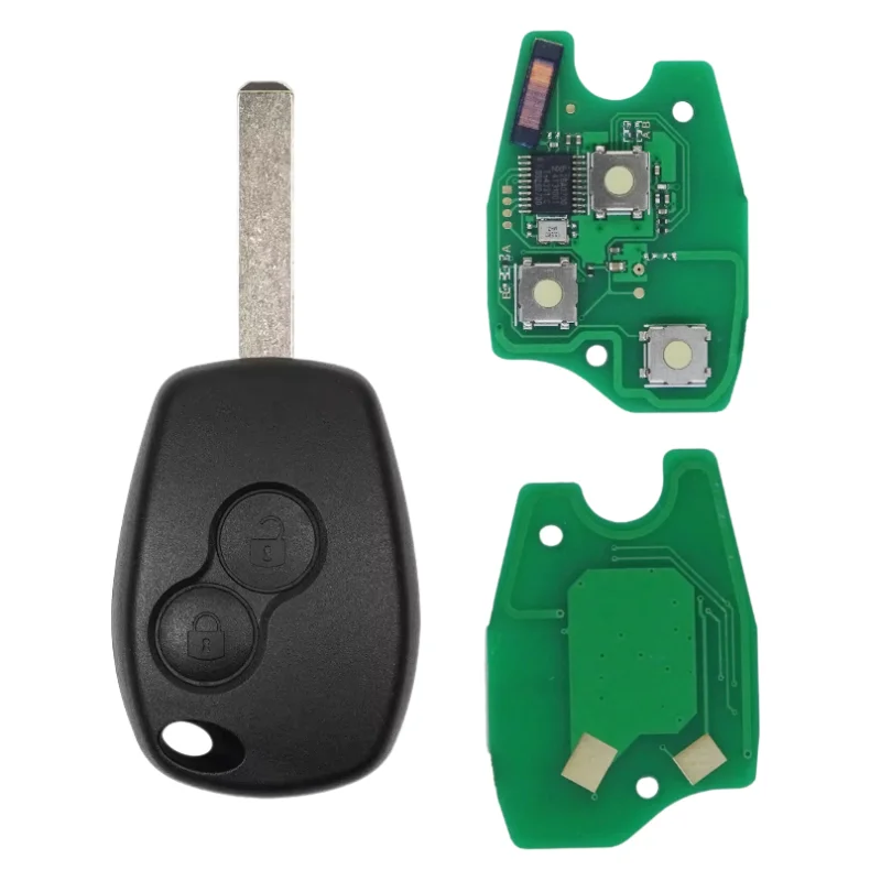2 Buttons Remote Car Key 433Mhz ID46 PCF7947 Chip with NE72/VAC102/ VA2/HU136 Blade For Renault Duster Modus Clio 3 Twingo