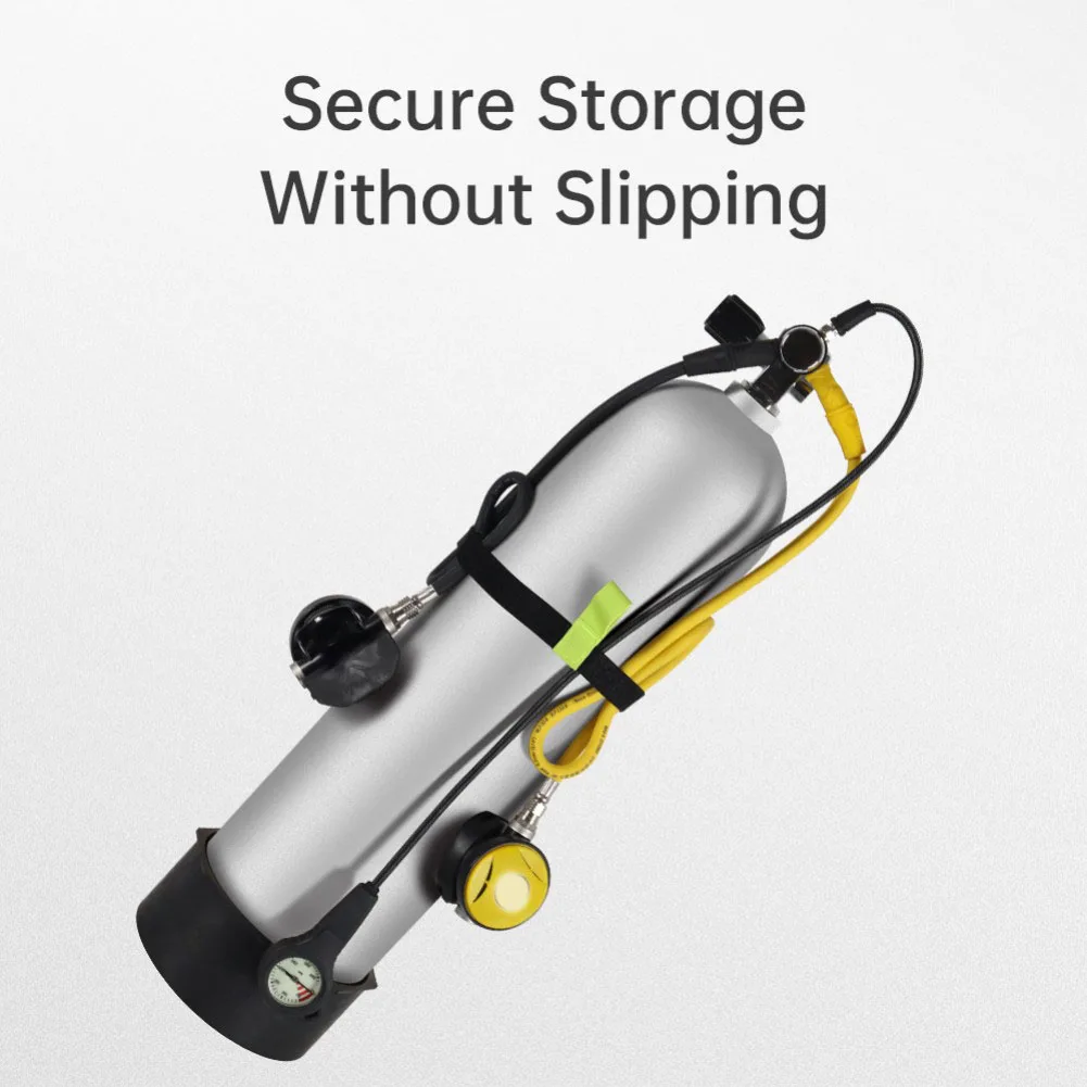 

Держатель оборудования для дайвинга Стойка для баллона Приключения для дайвинга Стойкий материал, устойчивый к истиранию, совместимый с резервуарами 6 л 12 л для дайвинга на лодках