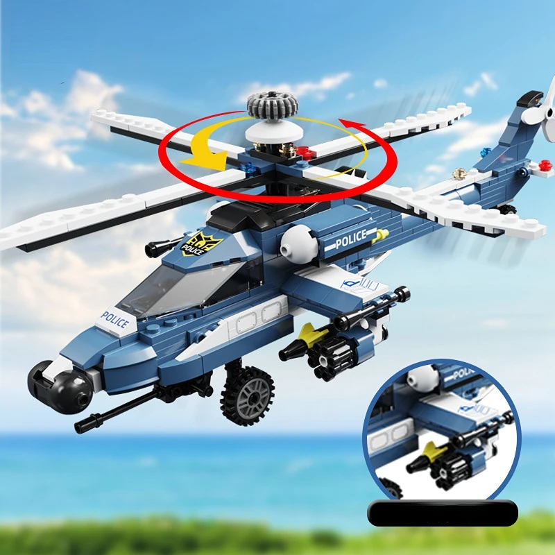 Apache Helicopter Aerospace Space Rocket Launch Model Building Blocks DIY Assemble Brick Toy Christmas Birthday Gift For Boy Kid