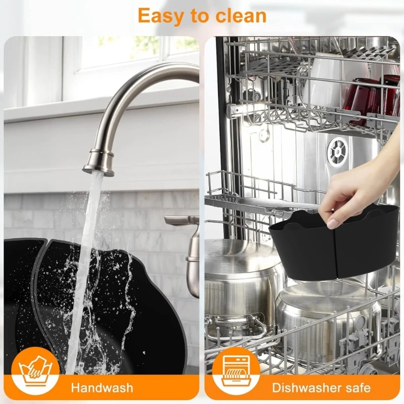 Trenneinlage für Slow Cooker, praktische Silikoneinlage für Schmortopf, leicht zu reinigendes Silikonmaterial, Trenneinlage für