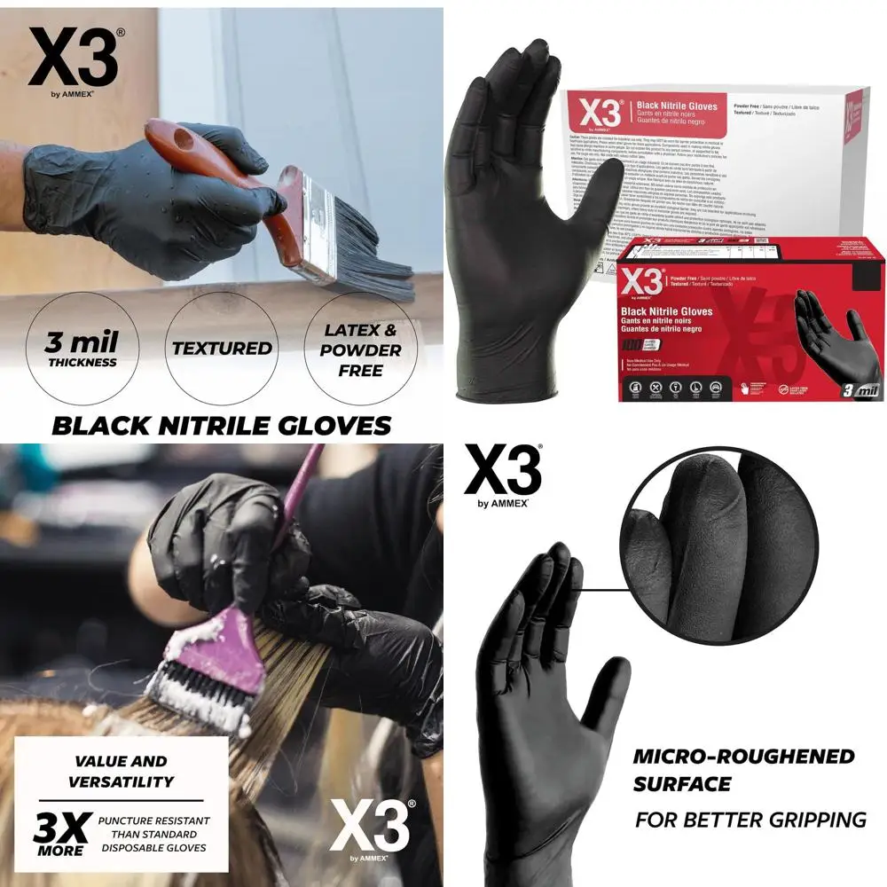 

Одноразовые нитриловые перчатки без латекса, для приготовления пищи, 3 мил, без пудры, размеры от S до XXL