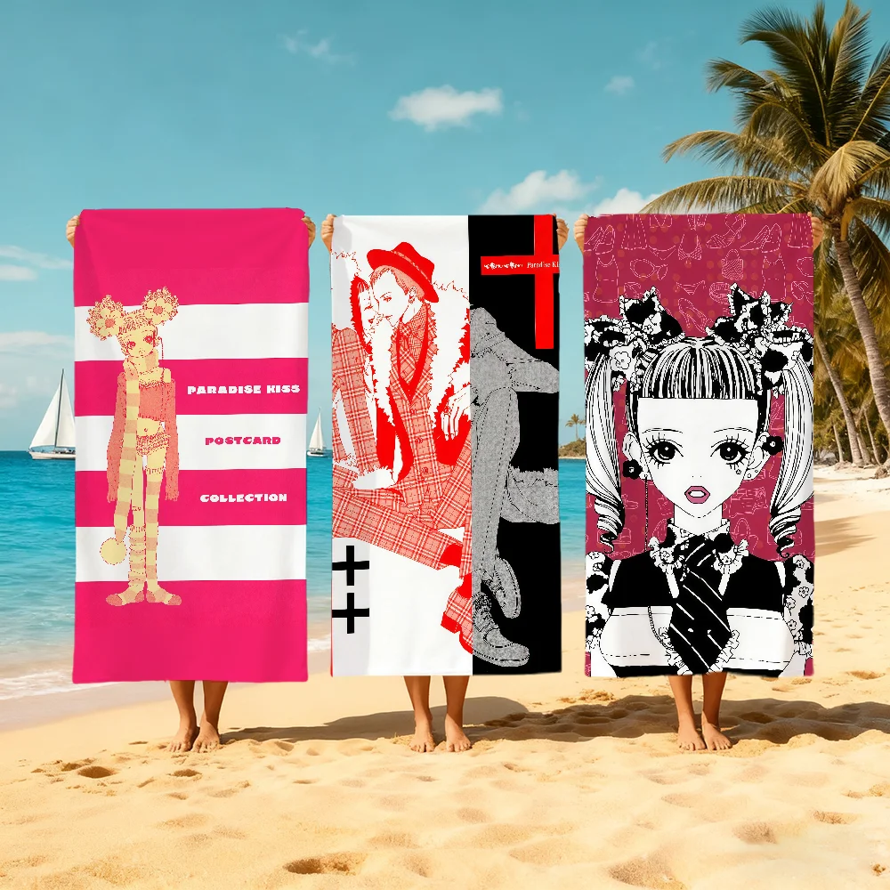 Anime P-Paradise Towel Large Quick-Drying K-kiss Microfiber soft Beach Towel for Travel Fitness Sauna Bathing Camping