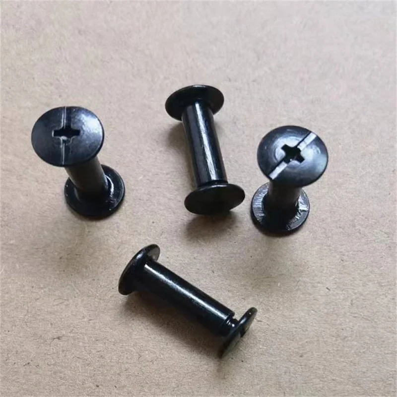 10sets  black Sex bolt chicago screw book binding post screws D5(M4) *4/5/6/8/10/12/15/18/20/25/30/35/40/45/50 mm