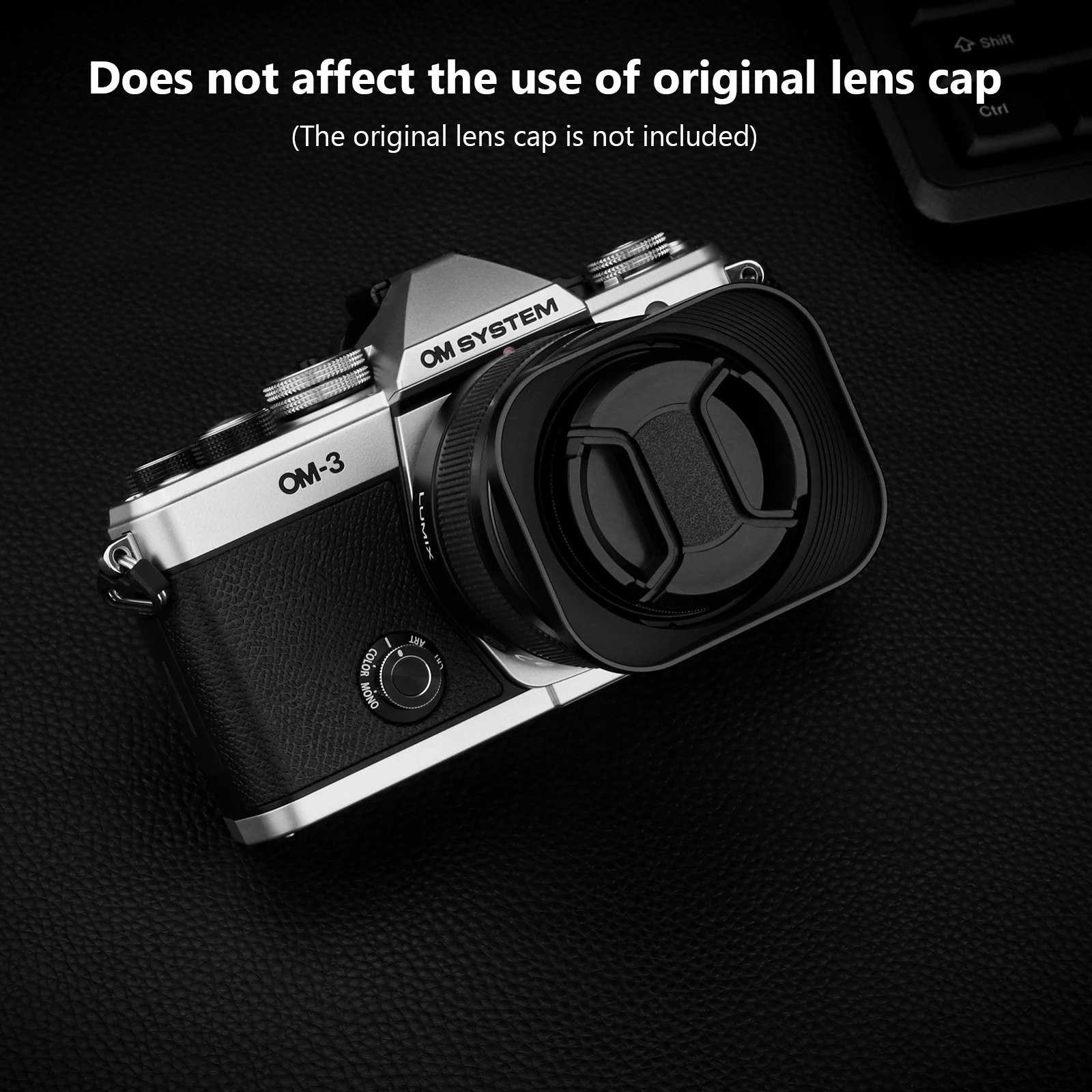 Haoge LH-P2514 Square Metal Lens Hood for Panasonic LEICA DG SUMMILUX 25mm f/1.4 II ASPH lens dg25 25MM F1.4 II H-X025