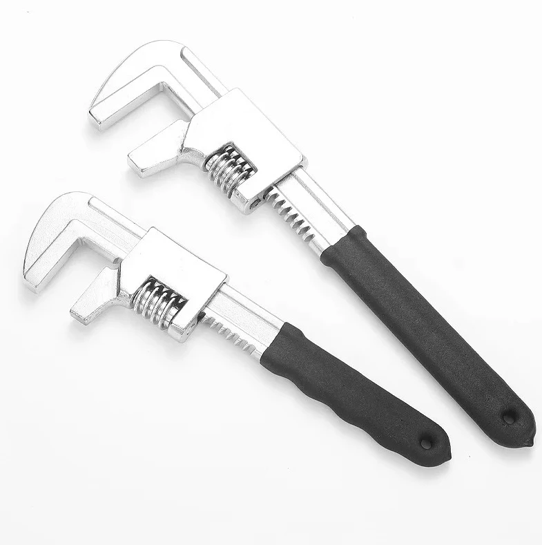 1-pieces-adjustable-wrench-9-11-15-high-carbon-steel-wide-jaw-adjustable-spanner-portable-f-shaped-pump-faucet-repair-tools