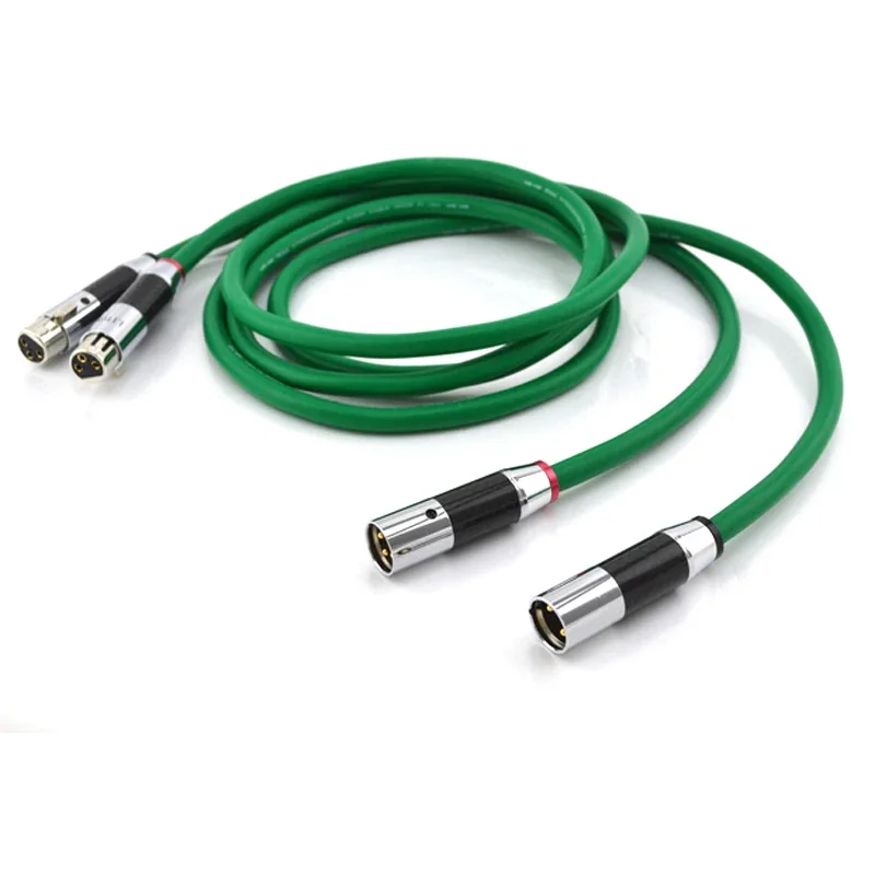 Mcintosh 2328 Hifi audio 4N Copper Silver Plated hybird Conductor XLR Interconnect audio cable  with scarbon fiber XLR plugs