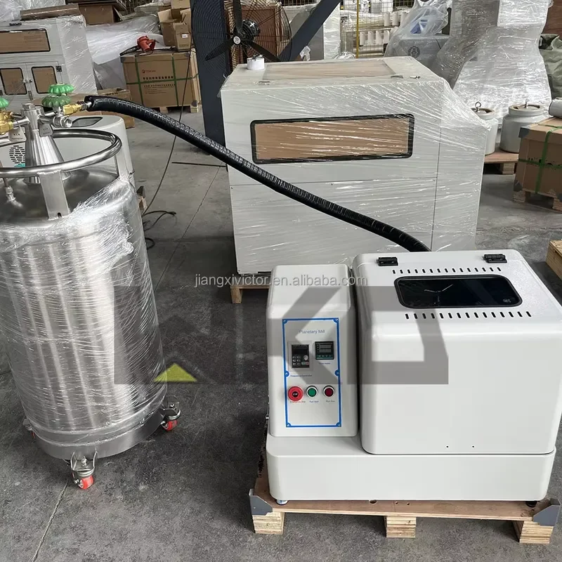 i Soil Nano Grinding Equipment Air Cooling/liquid Nitrogen Cryogenic Planetary Ball Mill / Laboratory Grinder for Sale