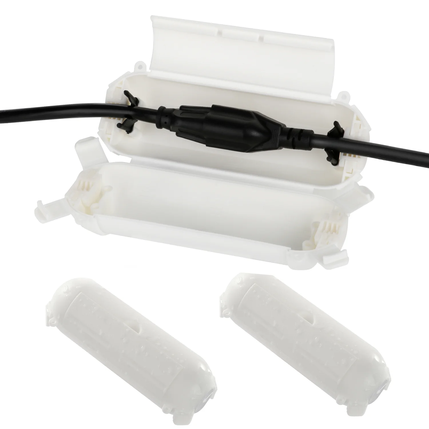 Scatola impermeabile e custodia di sicurezza Piccola copertura per cavo di prolunga esterno per luce decorativa natalizia/spina esterna/cavo elettrico