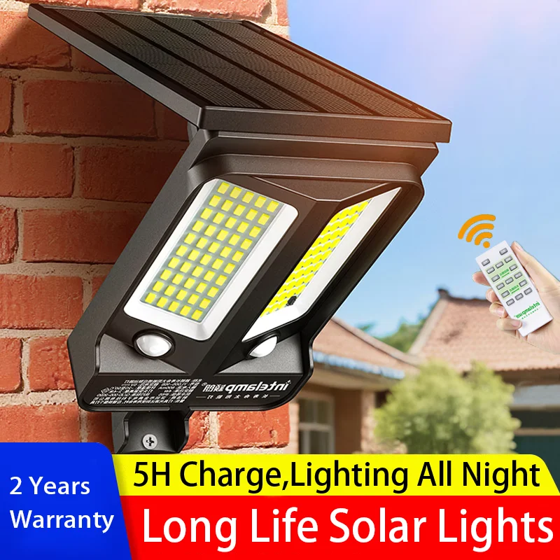 

2025 New Super Bright 99LED Solar Lamp Outdoor Garden Solar Led Light Waterproof Sunlight Powered Spotlight with Motion Sensor