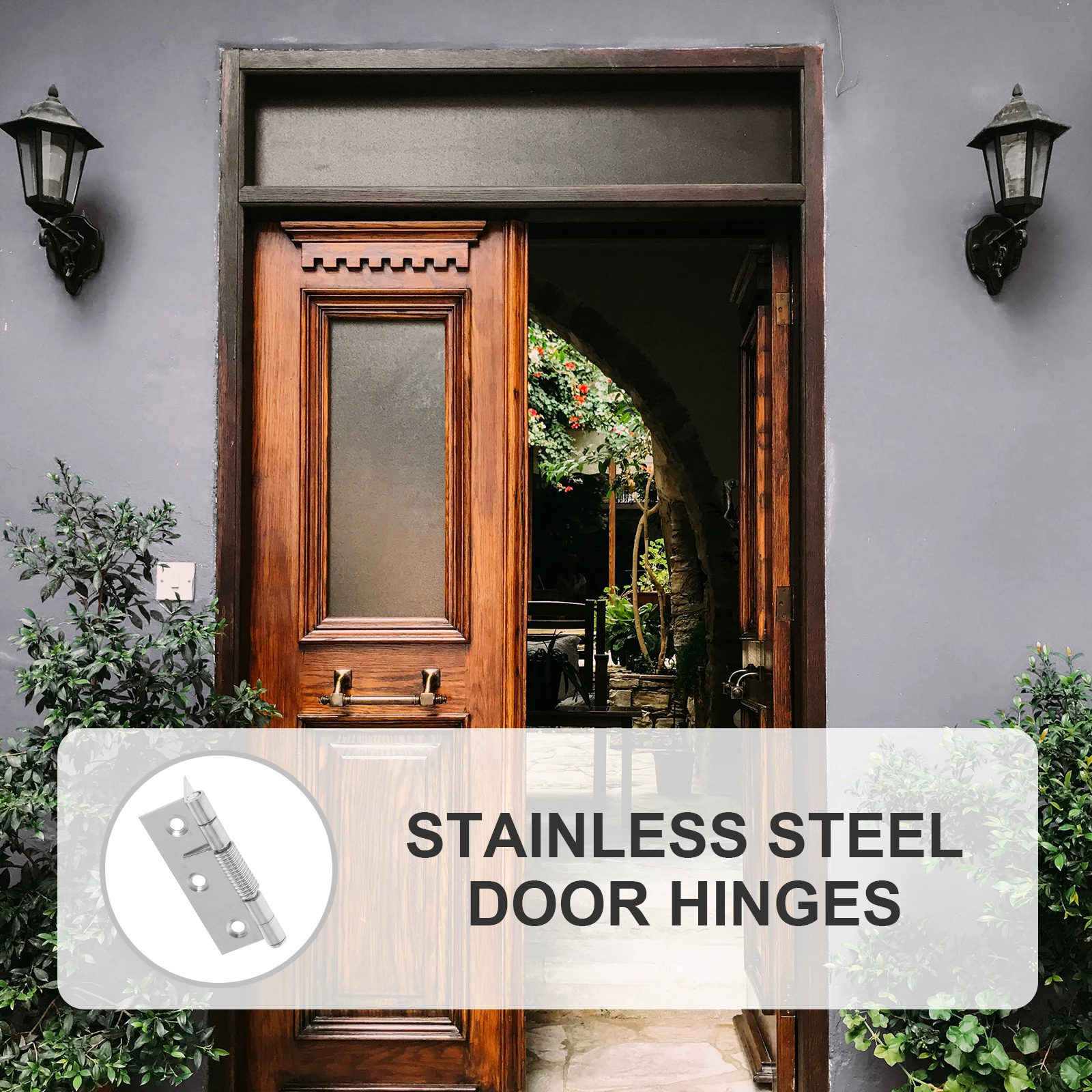 

8pcs Automatic Door Closer 3 Inch Stainless Steel Self-Closing Hinges for Cabinet Furniture Wardrobe Smooth Surface