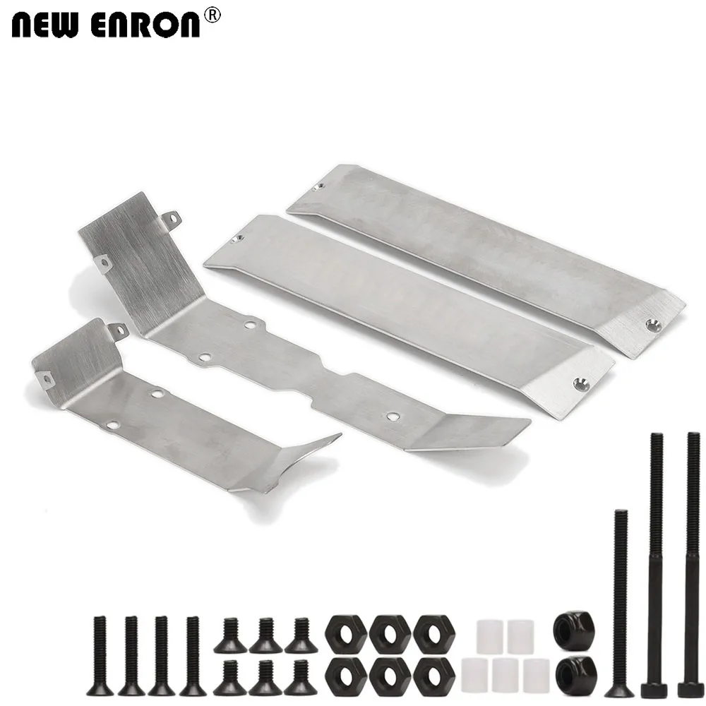 

NEW ENRON Stainless Steel Chassis Armor Protection Skid Plate for RC Car 1/10 Traxxas REVO (53097) E-Revo 2.0 VXL 86086-4 Summit