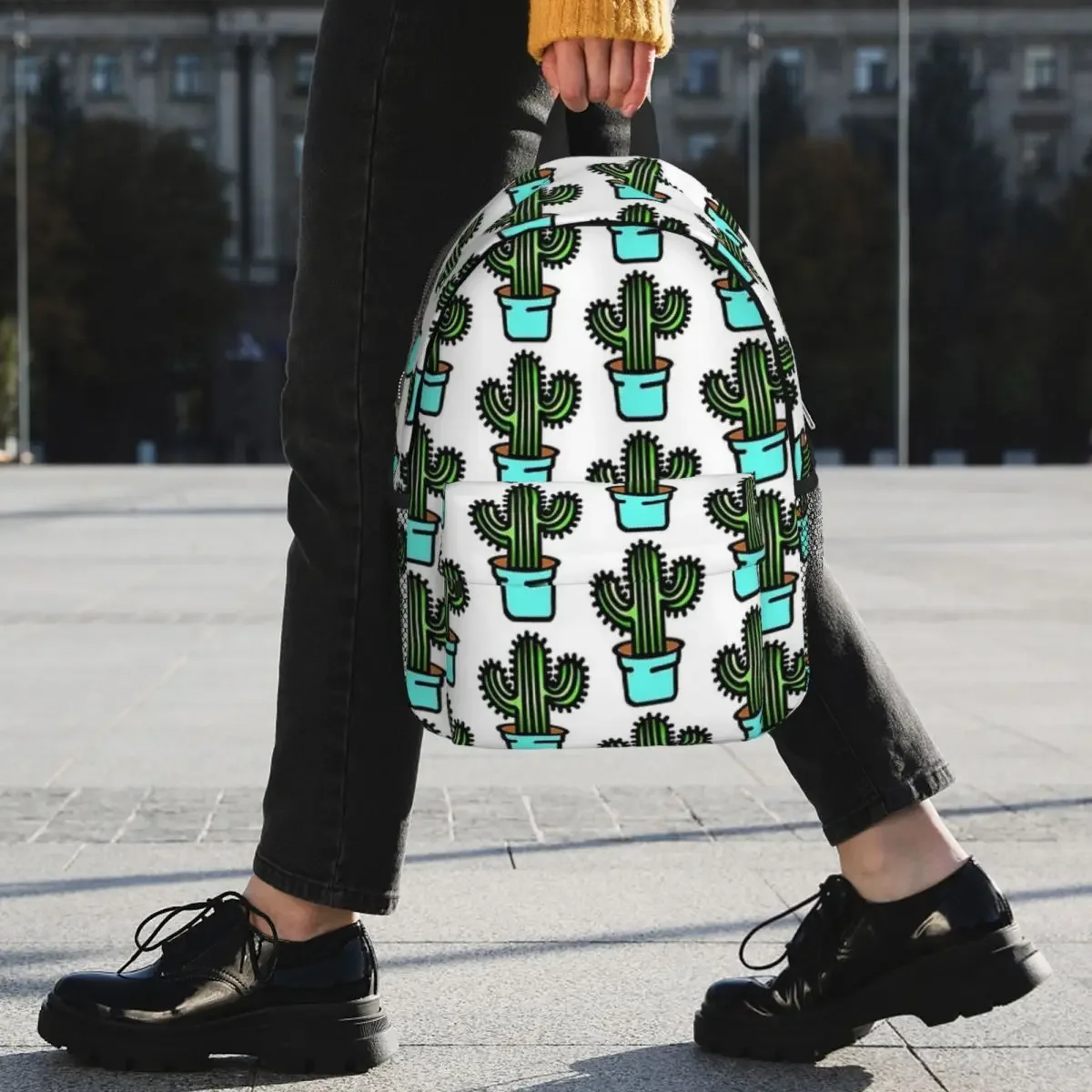 Cute Cactus Plant Backpacks Boys Girls Bookbag Casual Children School Bags Travel Rucksack Shoulder Bag Large Capacity