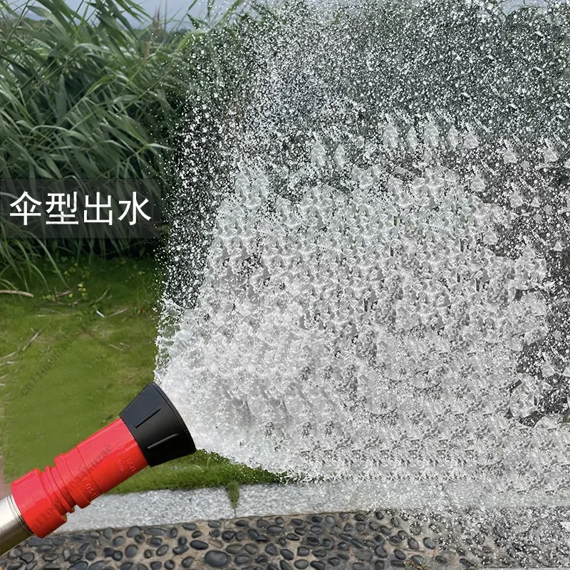 HLH 1-2 Inch High Pressure Fire Hose Nozzle - Heavy Duty Water Spray for Garden, Farm & Firefighting Use