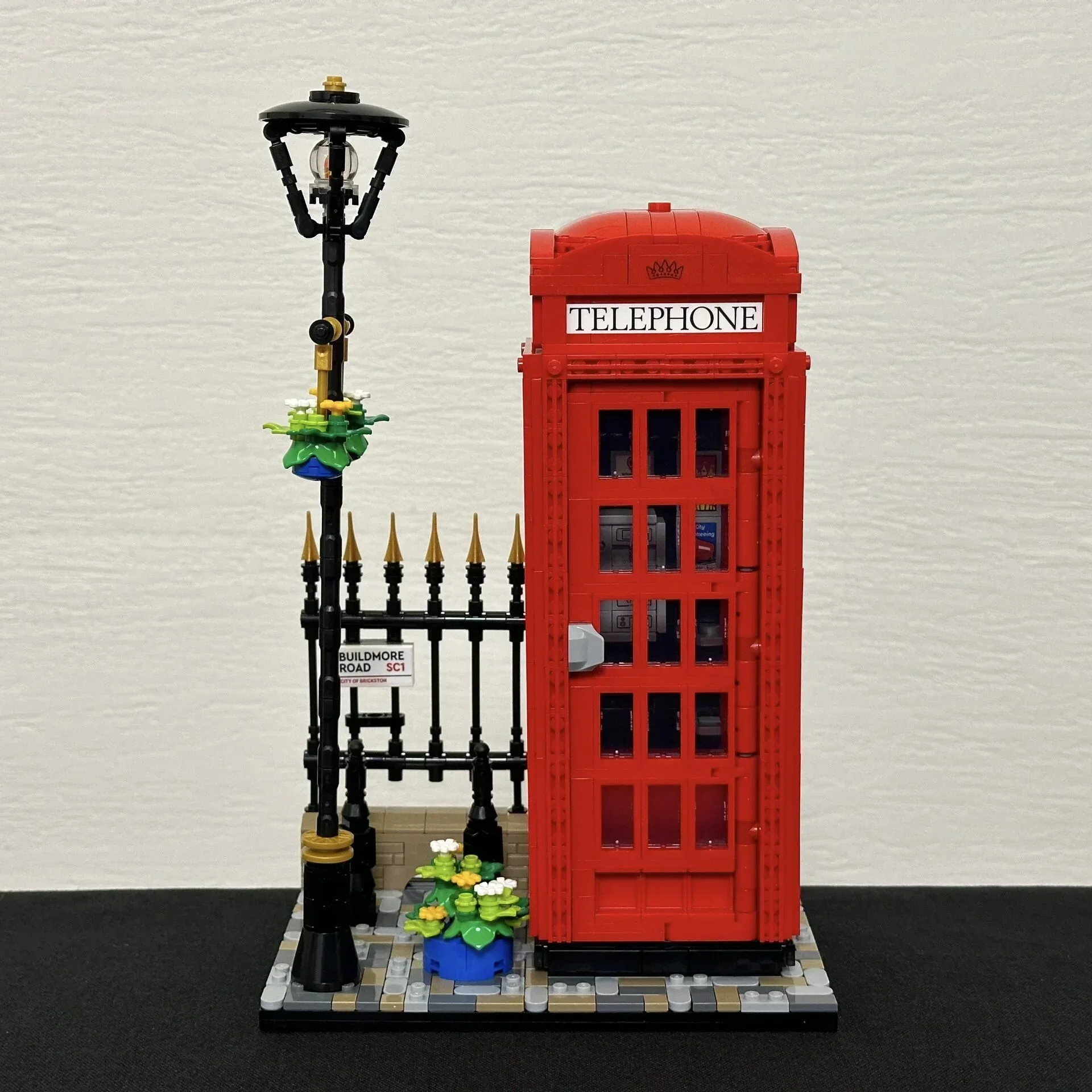 Ideas Red London Telephone Box 21347 Building Blocks Sets Classic British symbol Bricks Toys For Adult Children Gifts Home Décor