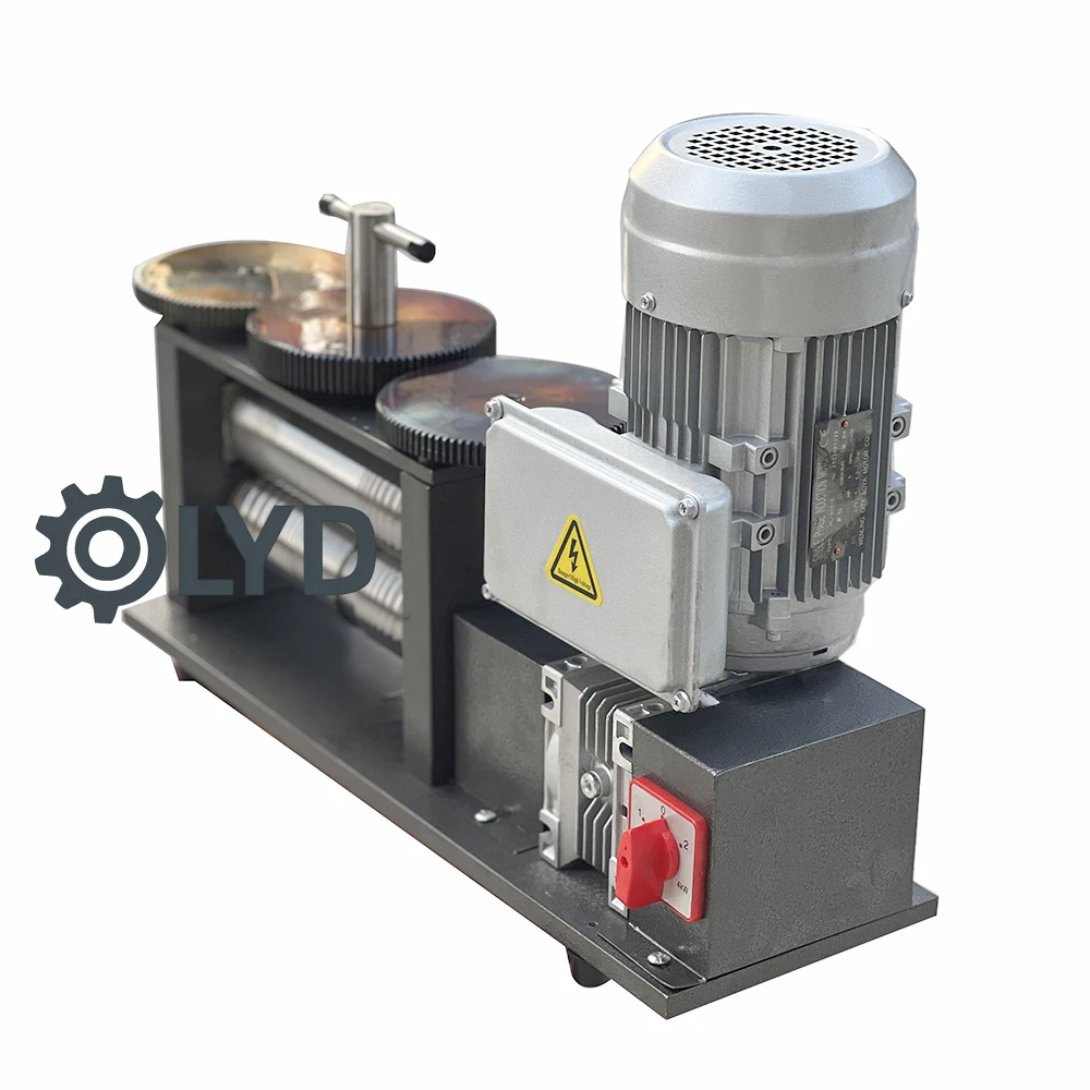 250X70mm 750W High Quality Jewelry Tool Goldsmith Sheet Wire Roller Silver Gold Electric Rolling Mill Machine
