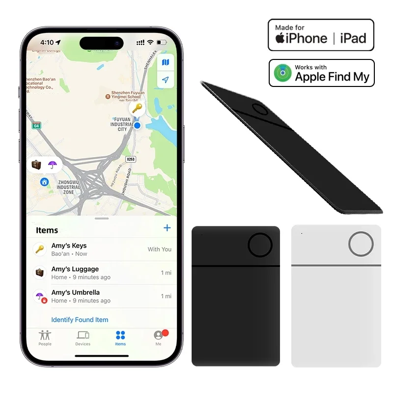 Lokalizator kluczy Tag inteligentny GPS dla airtagów Apple znaleźć mój apple Bluetooth Tracker z lokalizatorem zgub Tuya dla walizka bagażowa