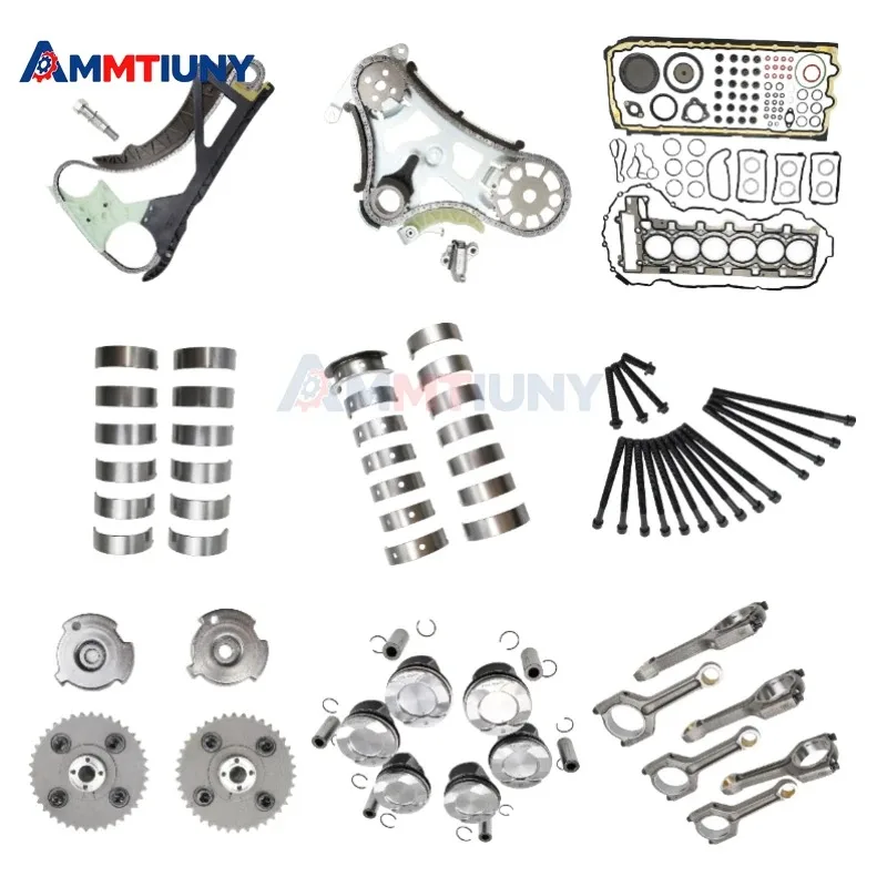 

N55 Комплект для капитального ремонта двигателя VVT Главный шатунный подшипник поршня Цепь ГРМ Комплект для BMW 335i X3 X5 X6 E90 F30 F10 E70 3.0
