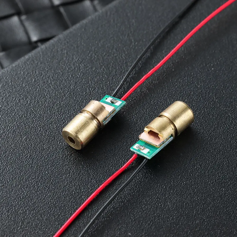 1/3/5/10pcs Laser diode 650nm 6mm 3V 5 million watt Adjustable Laser Dot Diode Module Red Copper Head