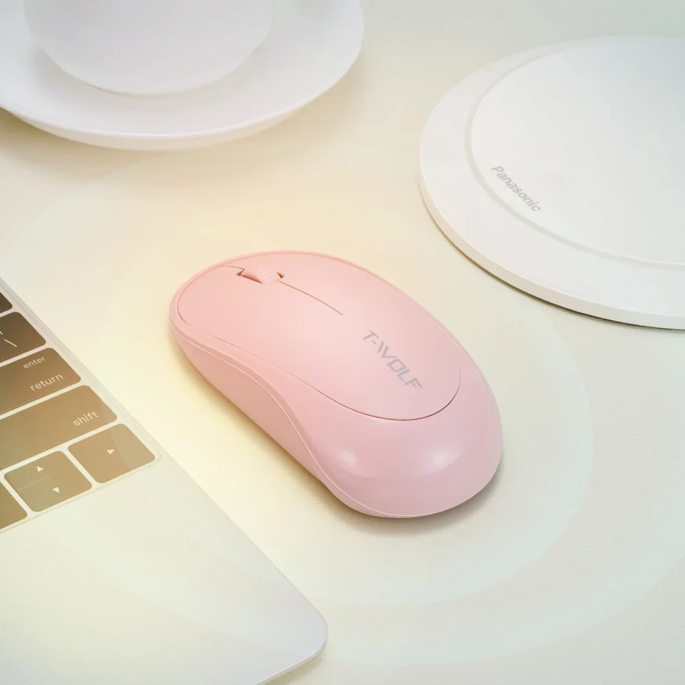 T-WOLF Q18 2.4G wireless mouse optical mouse office business energy-saving ultra-thin for laptop computer office portable